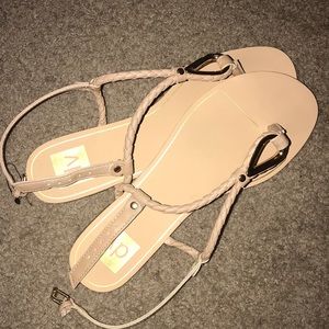 DV sandals in tan